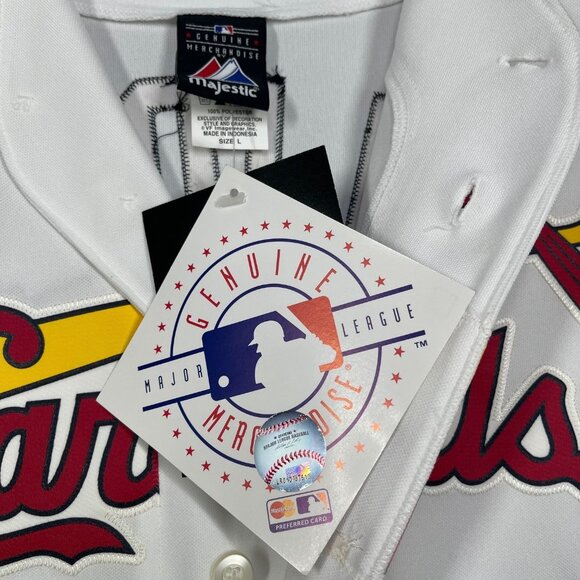 Albert Pujols St. Louis Cardinals Majestic MLB Jersey White Mens Size‎ Large NWT - Picture 4 of 8